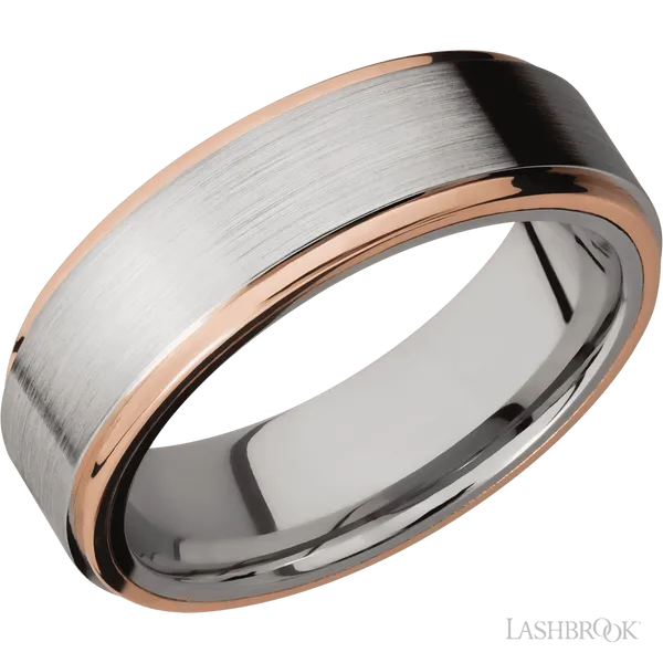 Cobalt Chrome with Satin Finish and 14K Rose Gold Inlay