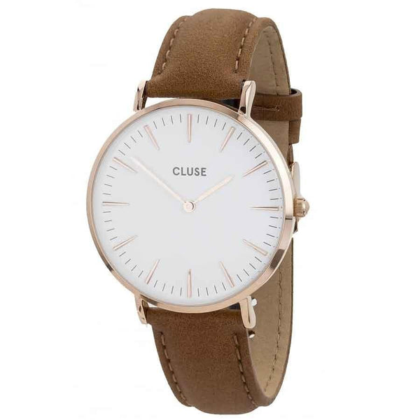 Cluse Women's CL18011 La Boheme Brown Leather Watch