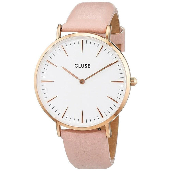 Cluse Women's CL18014 La Boheme Pink Leather Watch