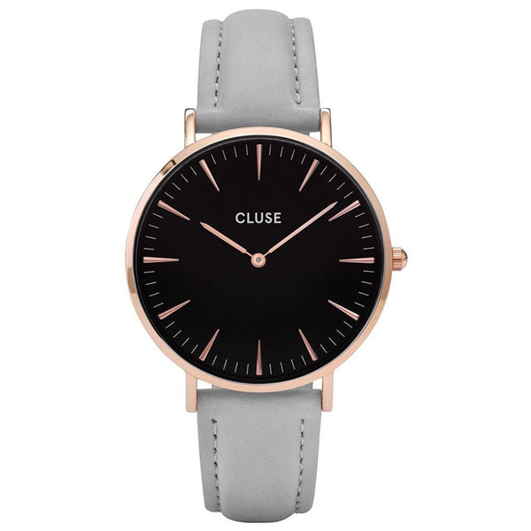 Cluse Women's CL18018 La Boheme Grey Leather Watch
