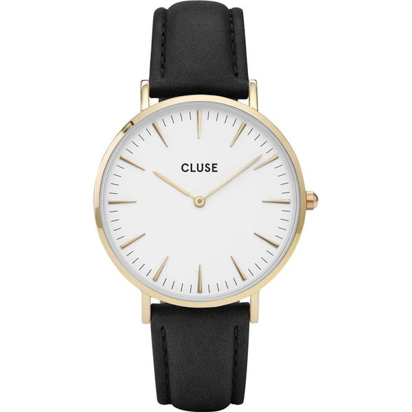 Cluse Women's CL18406 La Boheme Black Leather Watch