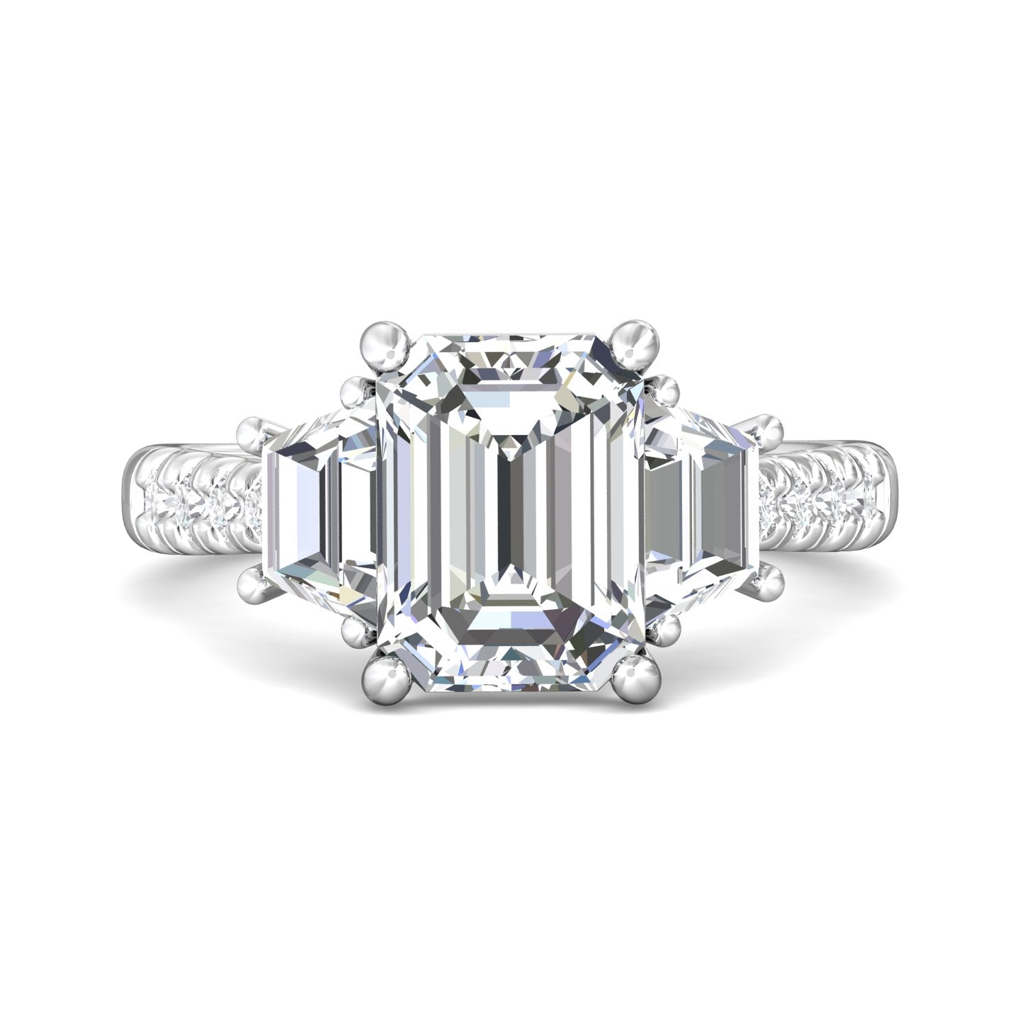 Encore Emarld Cut Engagement Ring