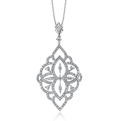 SIMON G 18K GOLD WITH WHITE DIAMOND NECKLACE