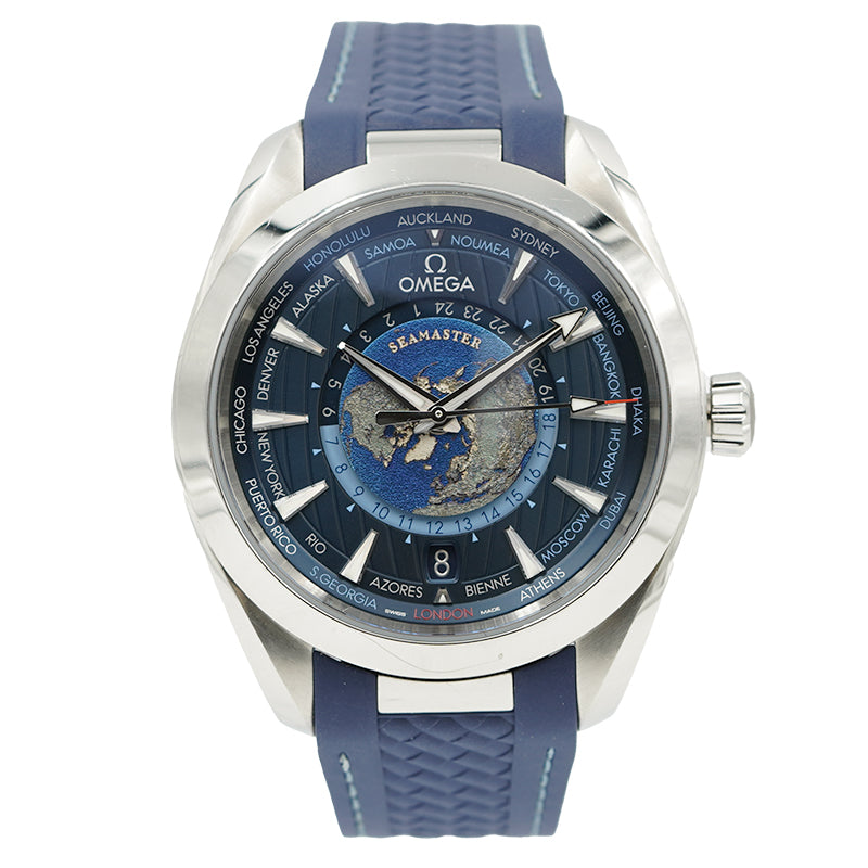 Omega Aqua Terra Worldtimer 220.10.43.22.03.001 Seamaster '22 B&P