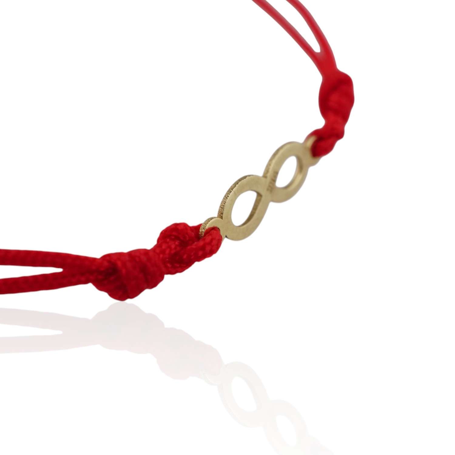 10k Yellow Gold Infinity Thread Bracelet