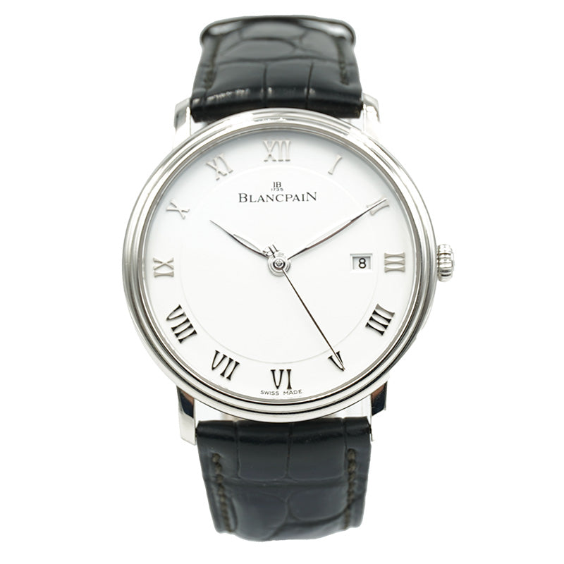 SOLD - 8/28/23 - Blancpain Villeret Ultraplate 6651 1127 55B White Dial 40mm