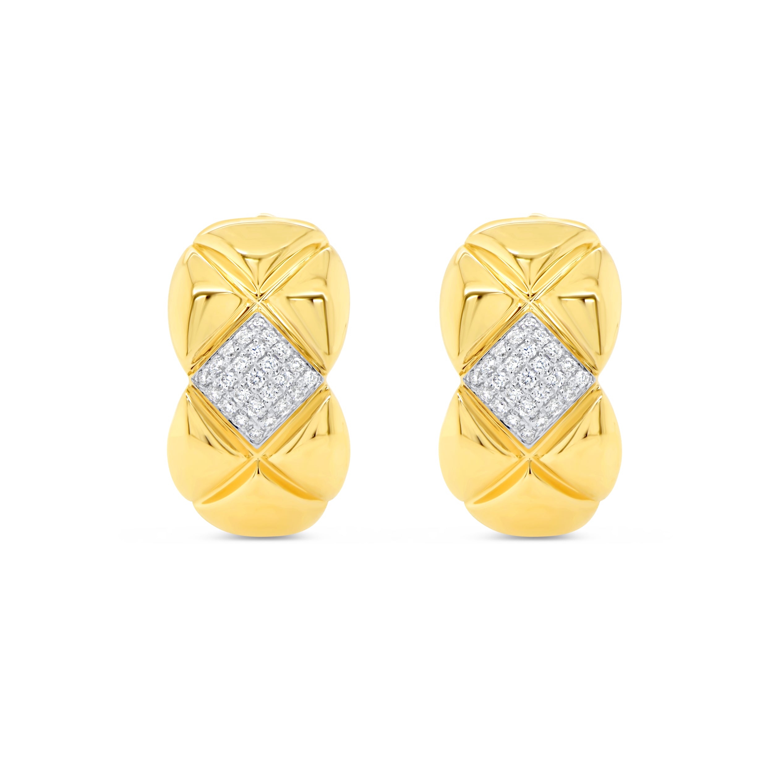 0.14ctw Diamond Huggie Earrings