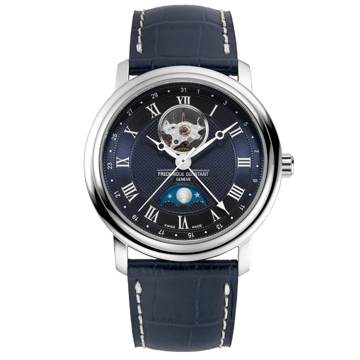 Frederique Constant Classics Heart Beat Moonphase Date Watch - FC-335MCNW4P26
