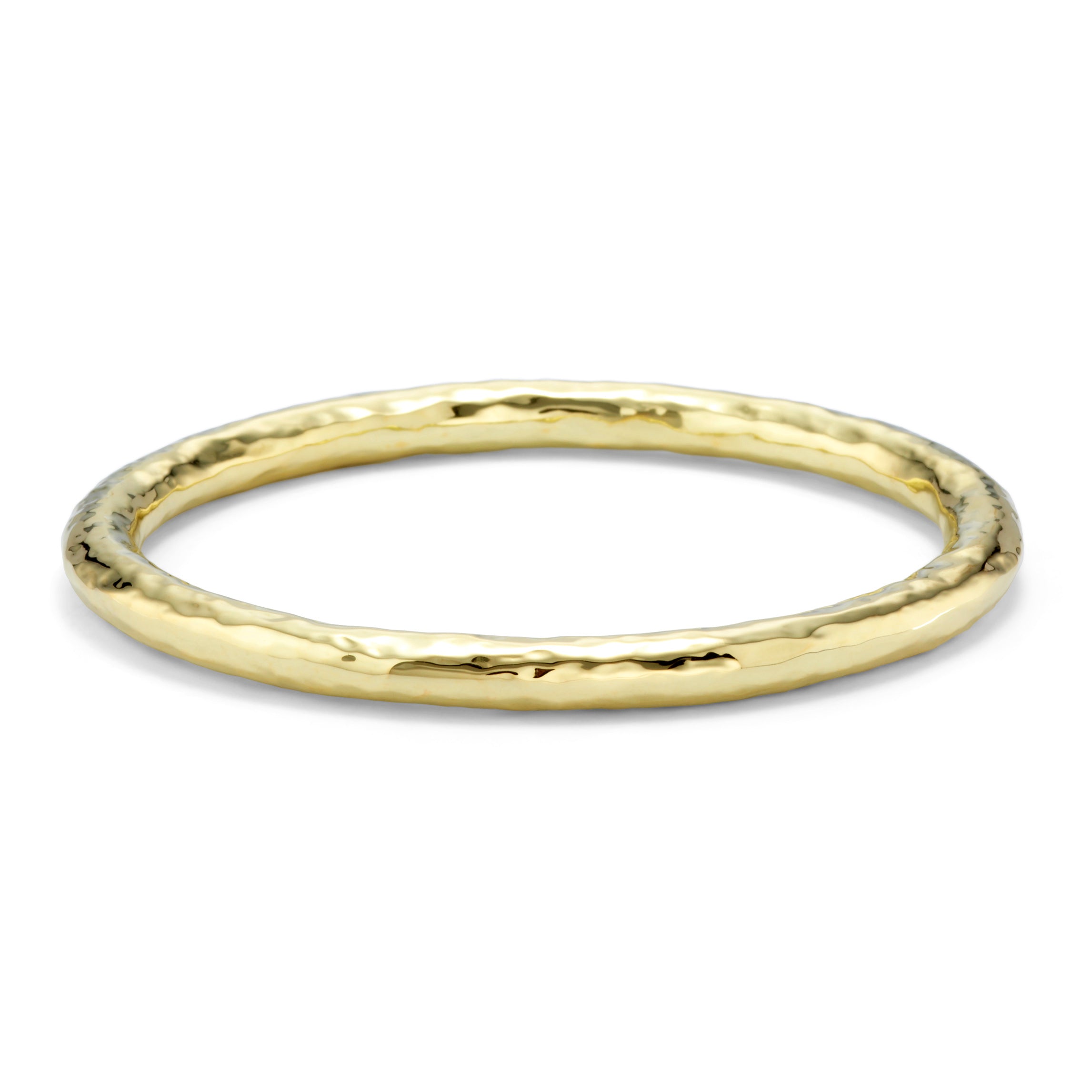 Classico Large Hammered Bangle 18k gold