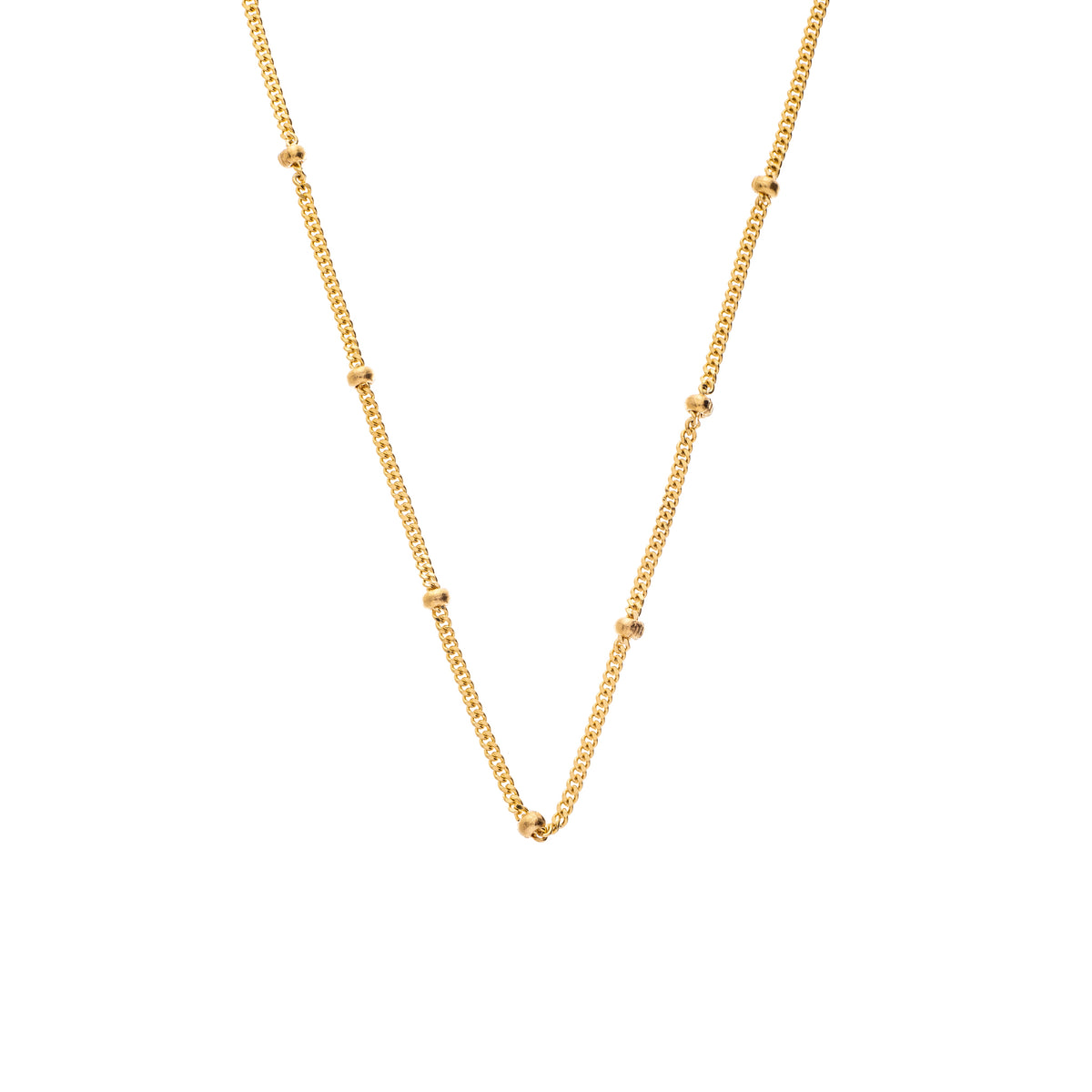 18K YELLOW GOLD BEAD CHAIN