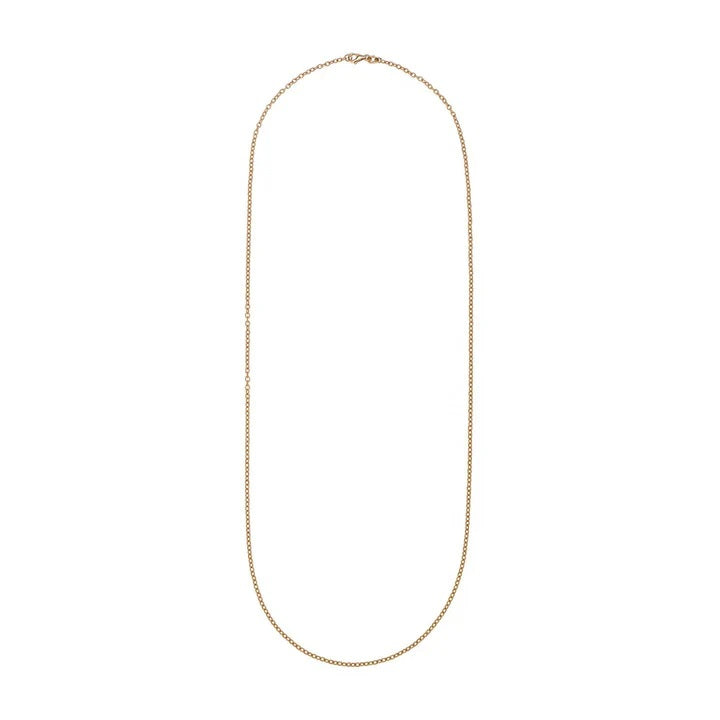 18K YELLOW GOLD CHAIN 18'' OVAL TWIST
