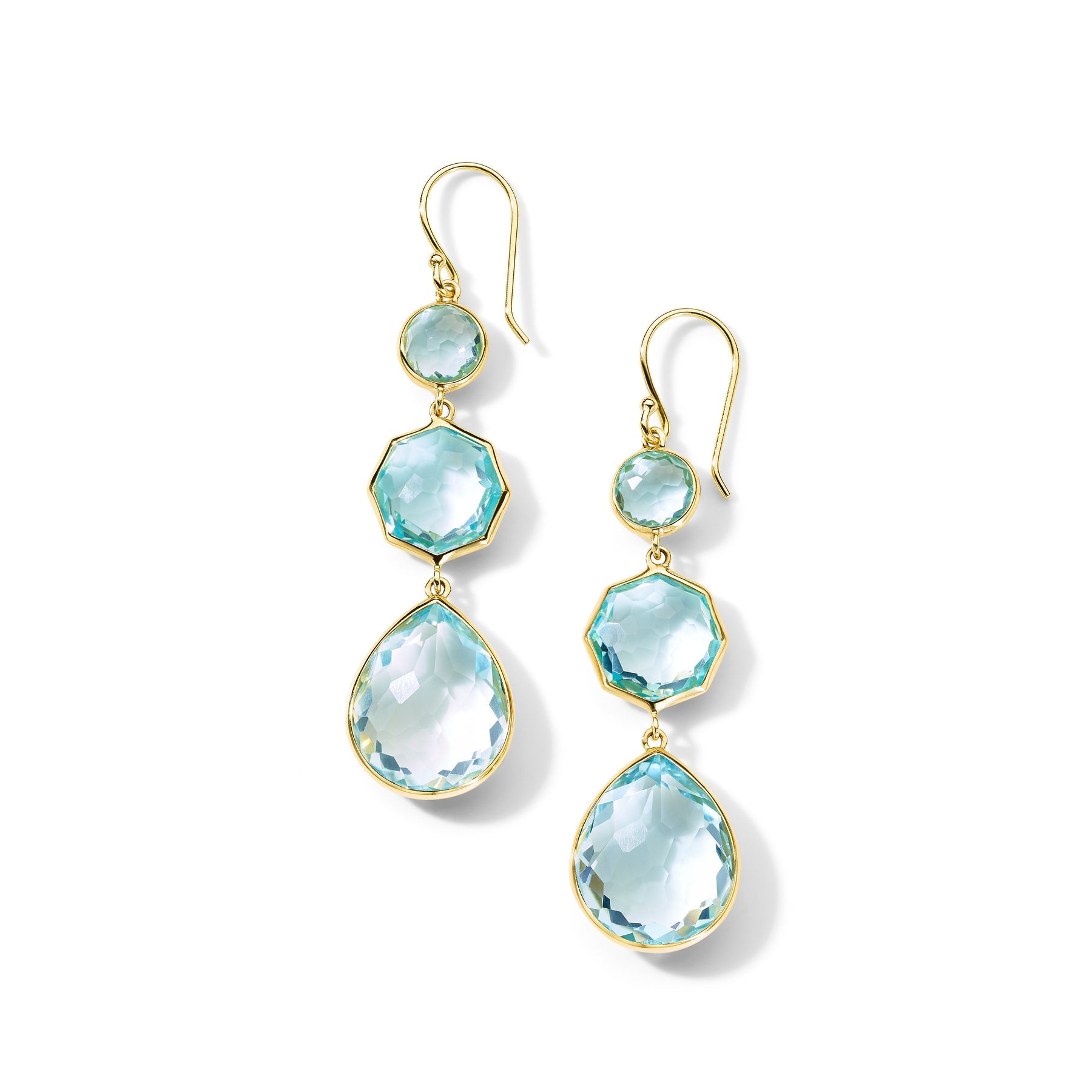 Rock Candy® Crazy 8's Earrings 18K GOLD IN BLUE TOPAZ