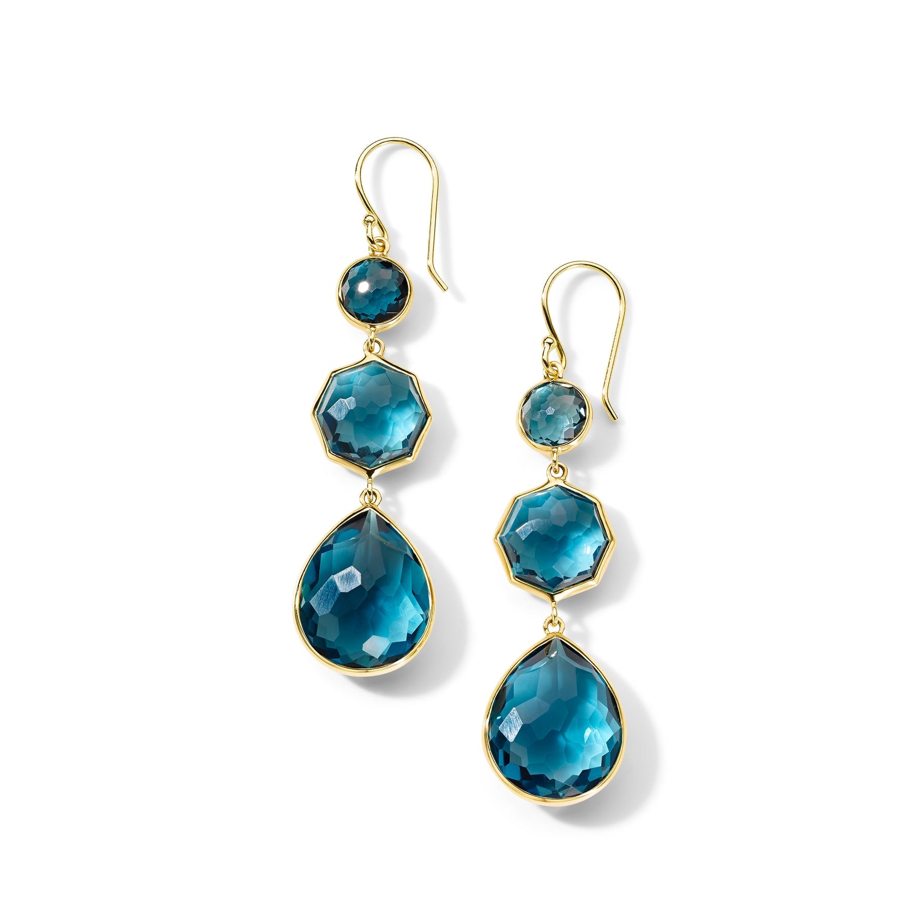 Rock Candy® Crazy 8's Earrings 18K GOLD IN LONDON BLUE TOPAZ