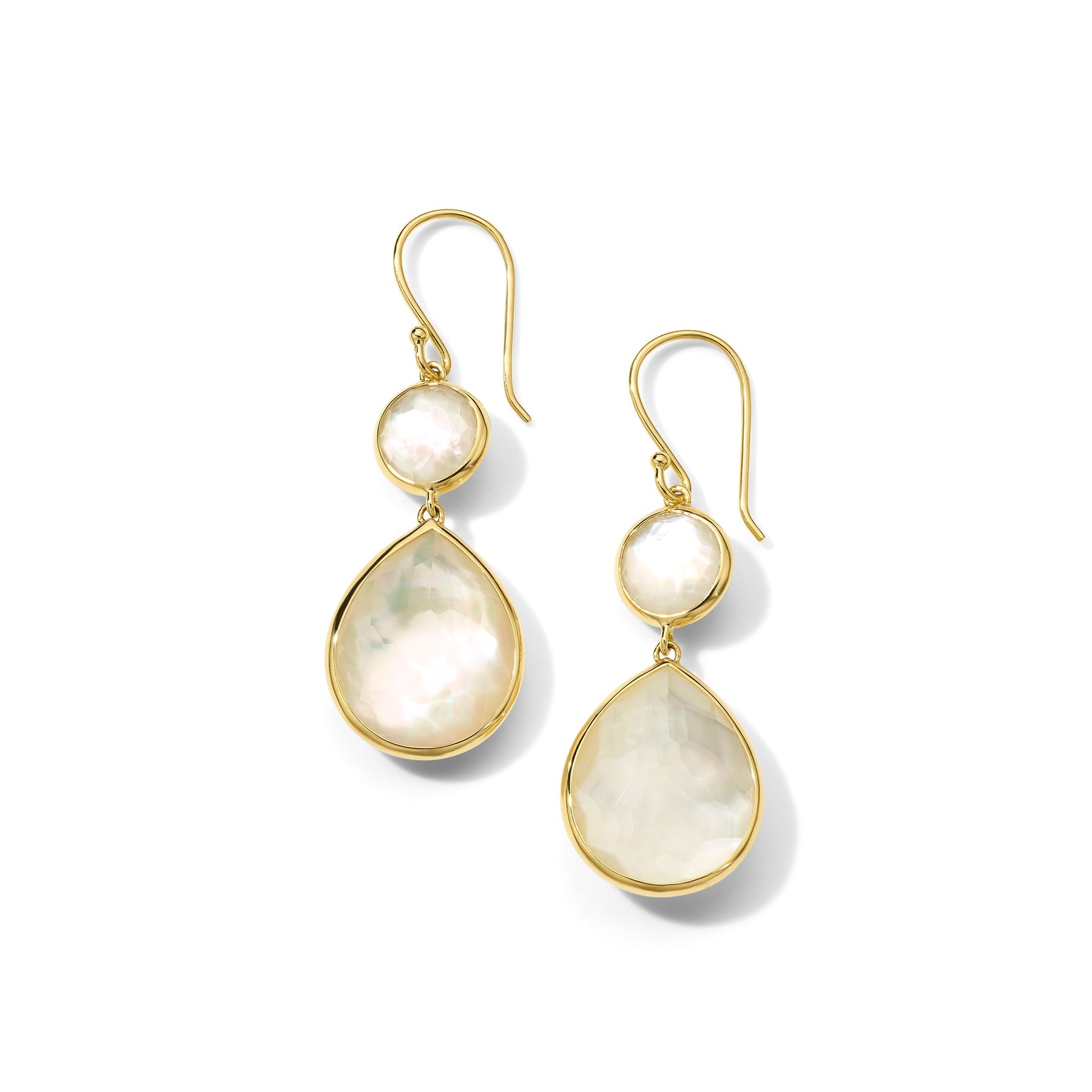 Rock Candy® Snowman Teardrop Earrings 18K GOLD IN MOTHER-OF-PEARL