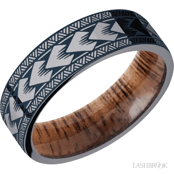 Tantalum with Polish Finish and Koa