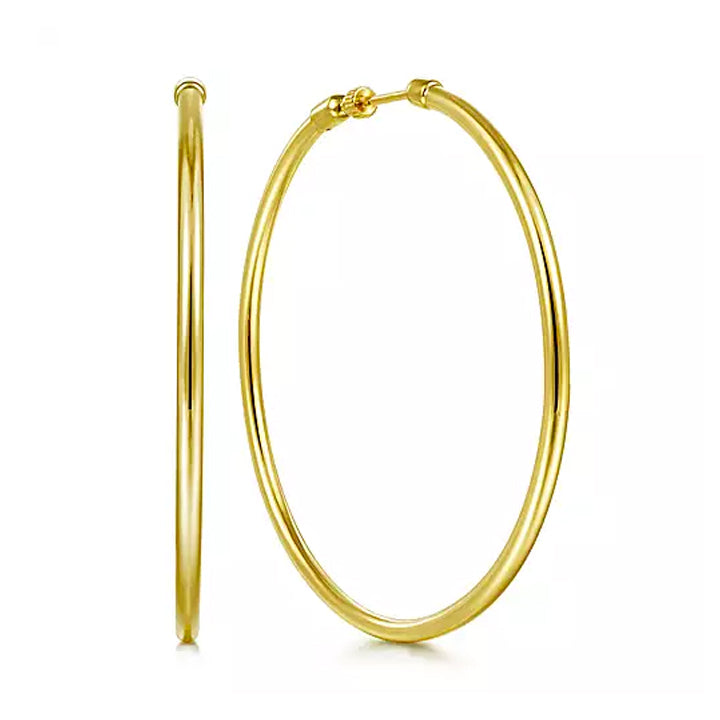 Gabriel & Co. 14K Yellow Gold 60mm Round Classic Hoop Earrings- EG14101Y4JJJ