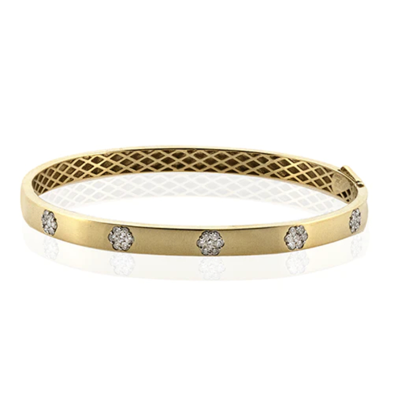 Simon G. LB2499-Y 18K Yellow Gold Diamond Bangle