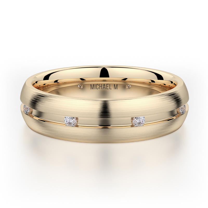 MB104 6mm Yellow Gold Men's Wedding Band
