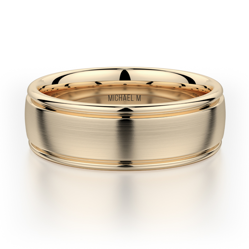 MB106 7.5mm Yellow Gold Men's Wedding Band