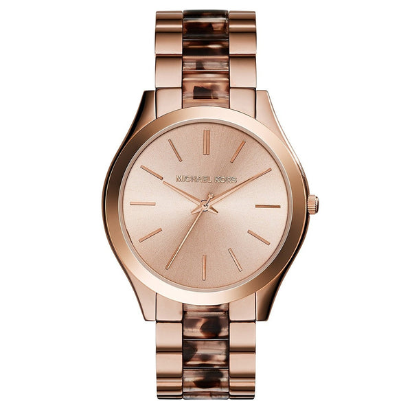 Michael Kors Women's MK4301 Slim Runway Two-Tone Stainless Steel Watch