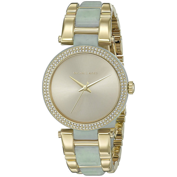 Michael Kors Women's MK4317 Delray Crystal Two-Tone Stainless steel and Acetate Watch