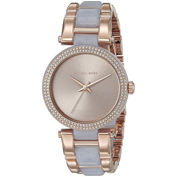Michael Kors Women's MK4319 Delray Crystal Two-Tone Stainless steel and Acetate Watch
