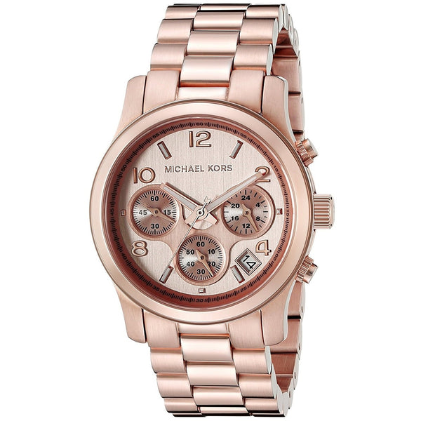 Michael Kors Women's MK5128 Runway Chronograph Rose-Tone Stainless Steel Watch