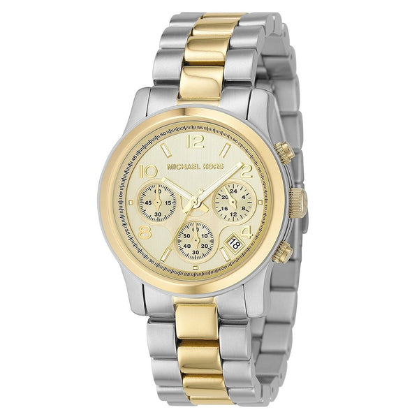 Michael Kors Women's MK5137 Runway Chronograph Two-Tone Stainless Steel Watch