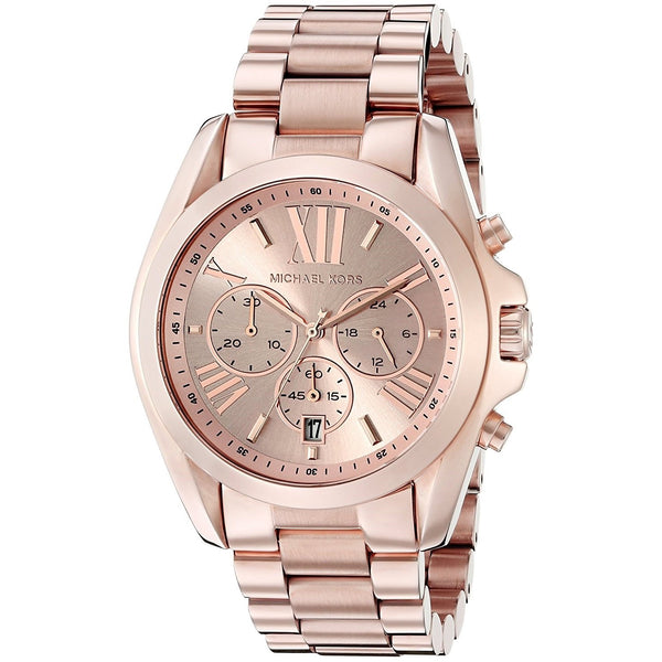 Michael Kors Women's MK5503 Bradshaw Chronograph Rose-Tone Stainless Steel Watch