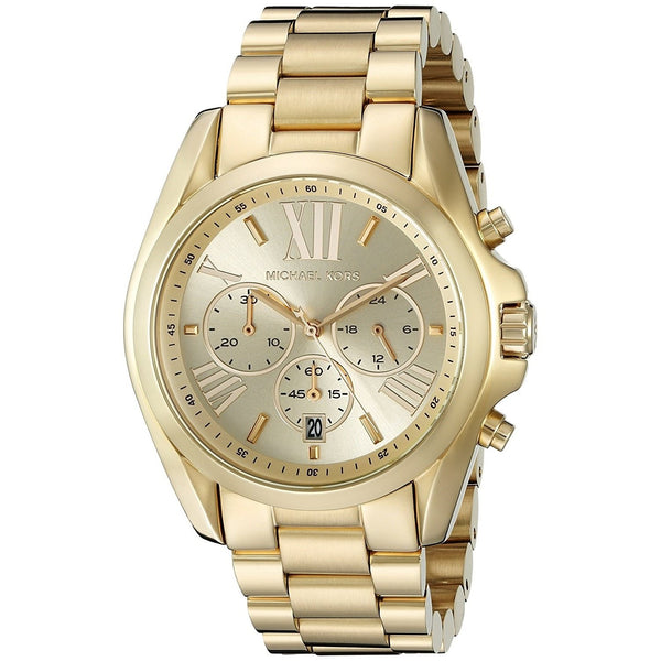 Michael Kors Women's MK5605 Bradshaw Chronograph Gold-Tone Stainless Steel Watch