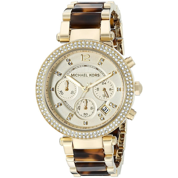 Michael Kors Women's MK5688 Parker Chronograph Crystal Two-Tone Stainless steel and Acetate Watch
