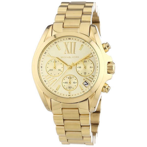 Michael Kors Women's MK5798 Bradshaw Chronograph Gold-Tone Stainless Steel Watch