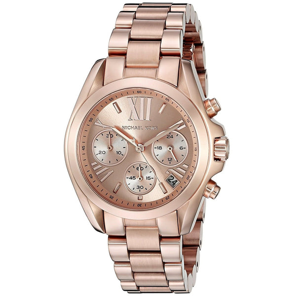 Michael Kors Women's MK5799 Bradshaw Chronograph Rose-Tone Stainless Steel Watch