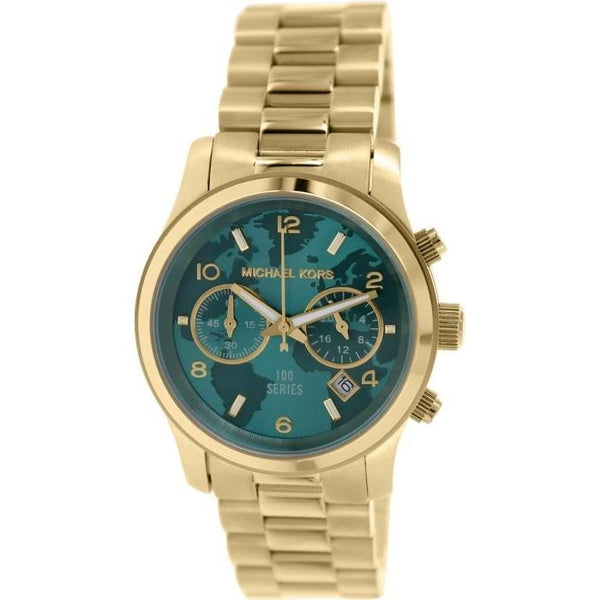 Michael Kors Women's MK5815 Watch Hunger Stop Chronograph Gold-Tone Stainless Steel Watch