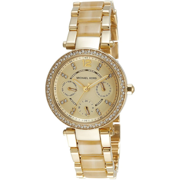 Michael Kors Women's MK5842 Parker Chronograph Gold-Tone Stainless Steel Watch