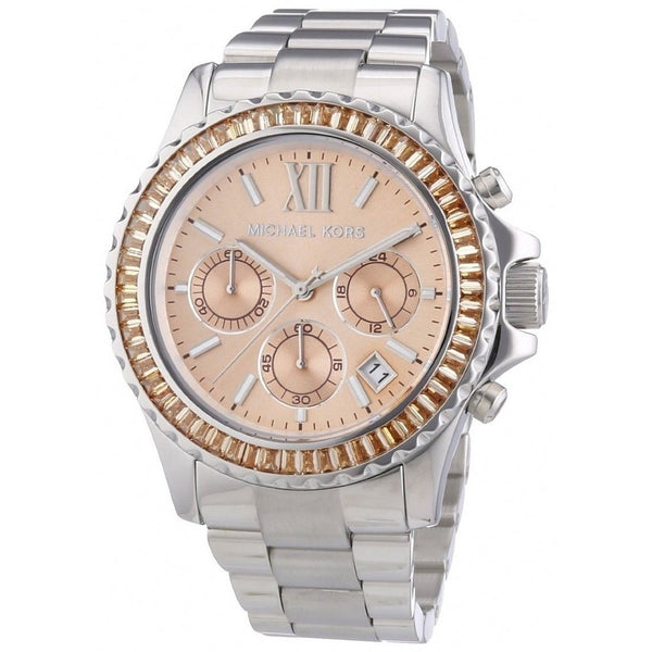 Michael Kors Women's MK5870 Everest Chronograph Crystal Stainless Steel Watch