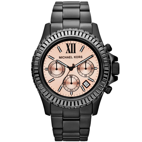 Michael Kors Women's MK5872 Everest Chronograph Black Stainless Steel Watch