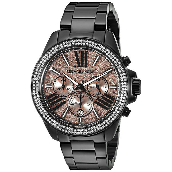 Michael Kors Women's MK5879 Everest Chronograph Black Stainless Steel Watch