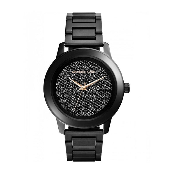 Michael Kors Women's MK5999 Kinley Crystal Black Stainless Steel Watch