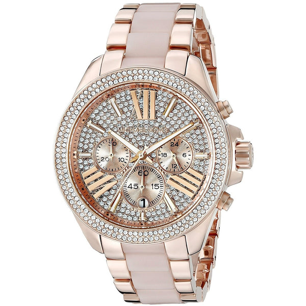 Michael Kors Women's MK6096 Wren Chronograph Rose-Tone Stainless Steel Watch