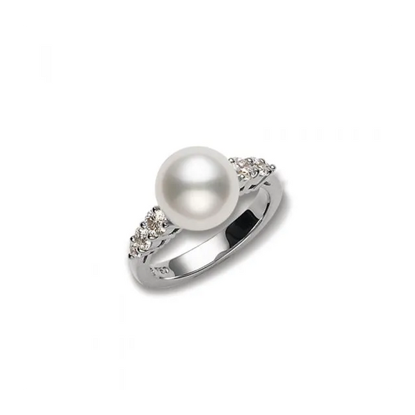 Mikimoto Morning Dew White South Sea Cultured Pearl Ring