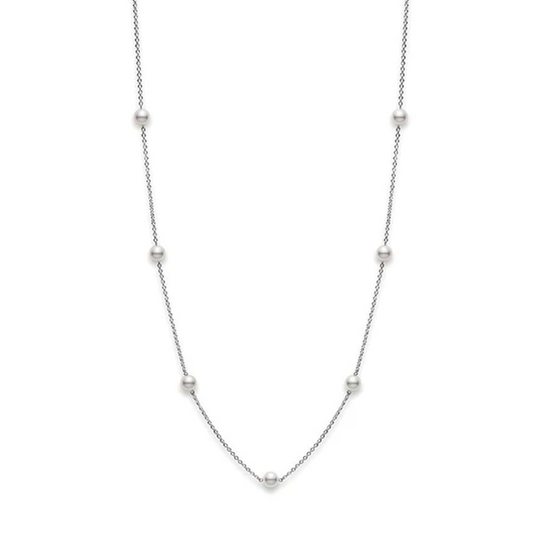 Mikimoto Akoya Cultured Pearl Station Necklace