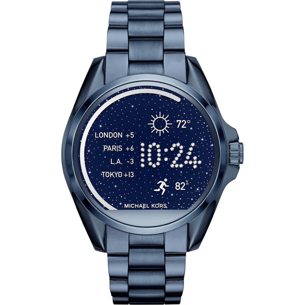 Michael Kors Unisex MKT5006 Access Bradshaw Smartwatch Android 4.3+ IOS 8.2+ Bluetooth Touchscreen Navy Stainless Steel Watch