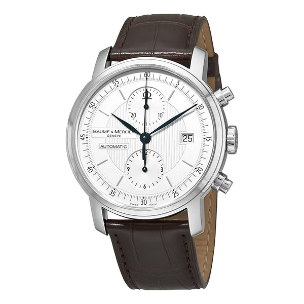 Baume & Mercier Men's MOA8692 Classima Automatic Chronograph Brown Leather Watch