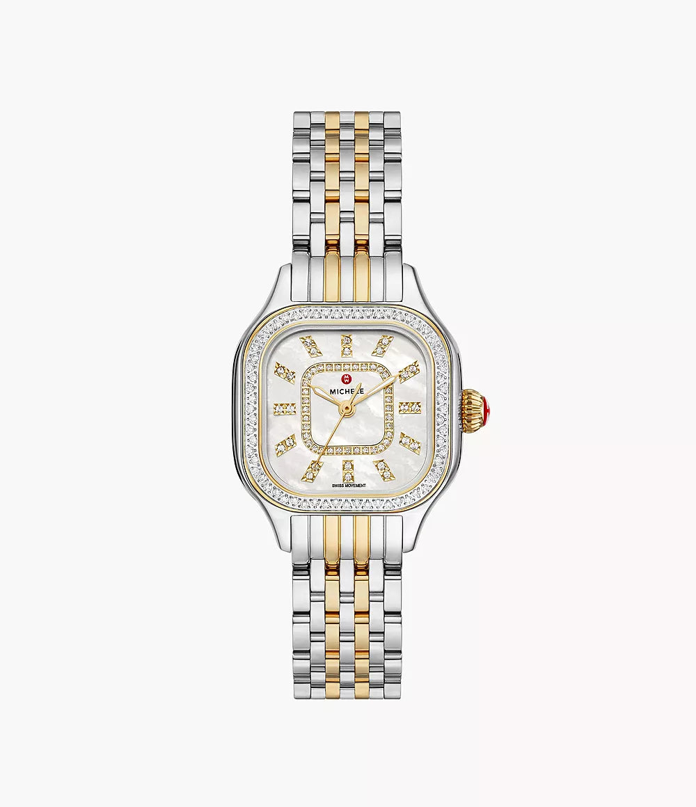 Meggie Two-Tone Diamond Stainless Steel Watch