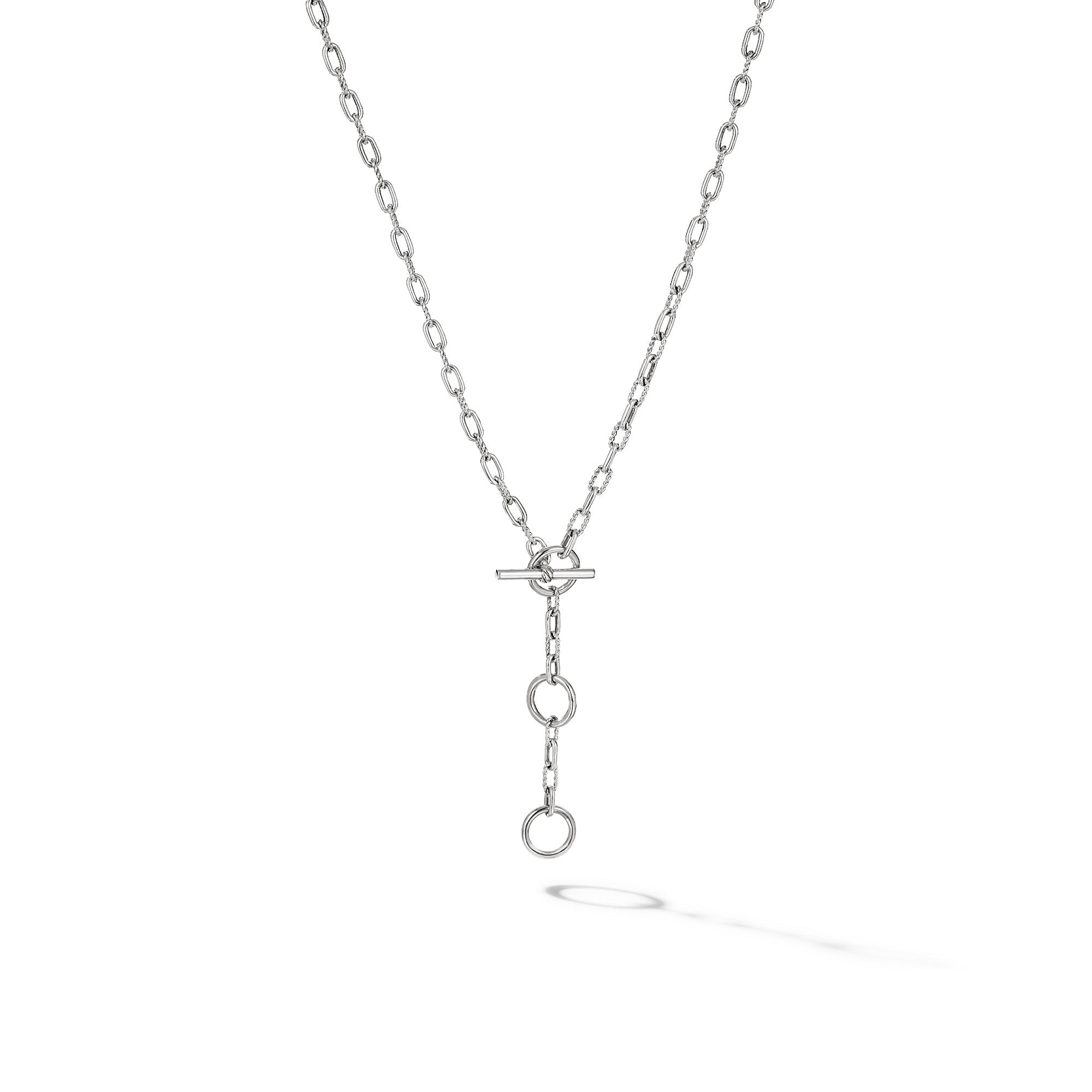 David Yurman DY Madison Three Ring Chain Necklace- N17036 SS20