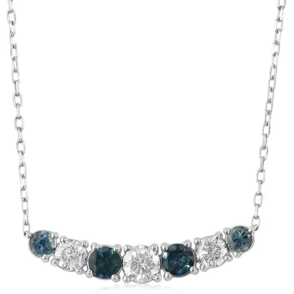 White Gold Sapphire Necklace