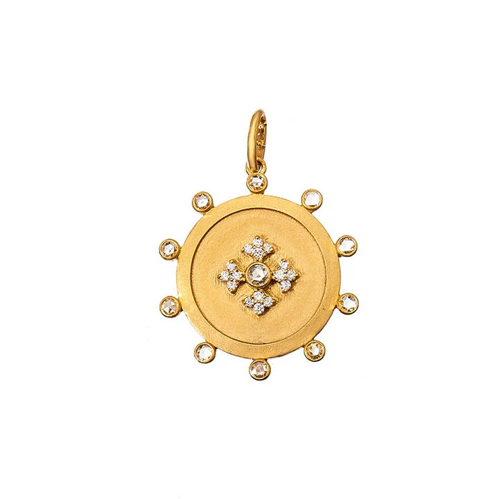 18K YELLOW GOLD ARYA DIAMOND PENDANT