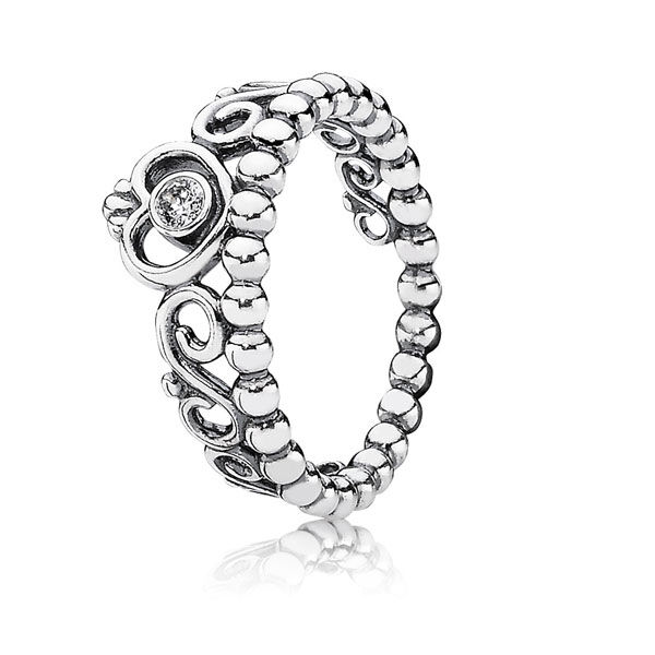 Pandora Princess Tiara Crown CZ Ring