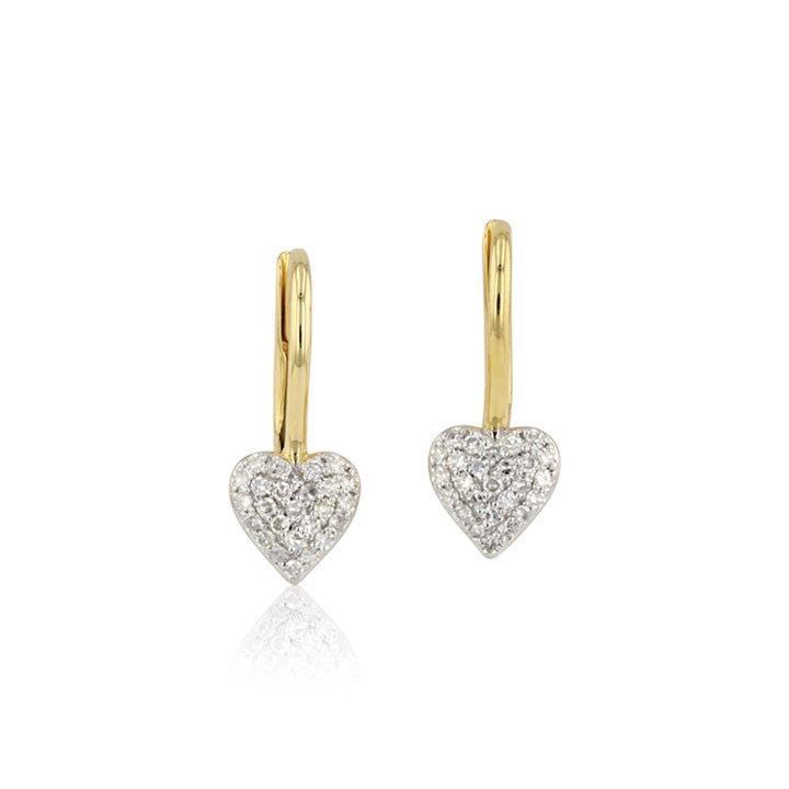 Phillips House 14k Yellow Gold Mini Infinity Heart Leverback Earrings - E1783DY